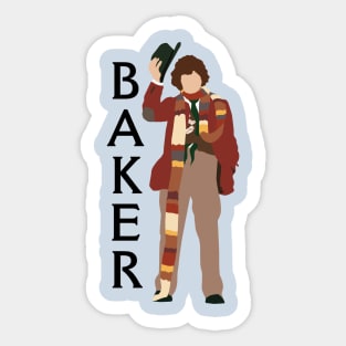 4th Doctor Tom Baker Sticker